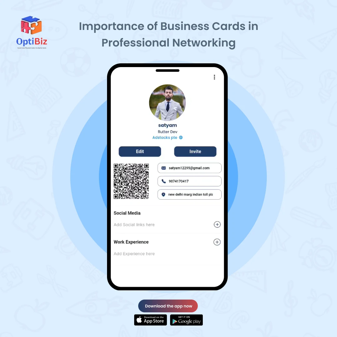 Business Cards in Professional Networking